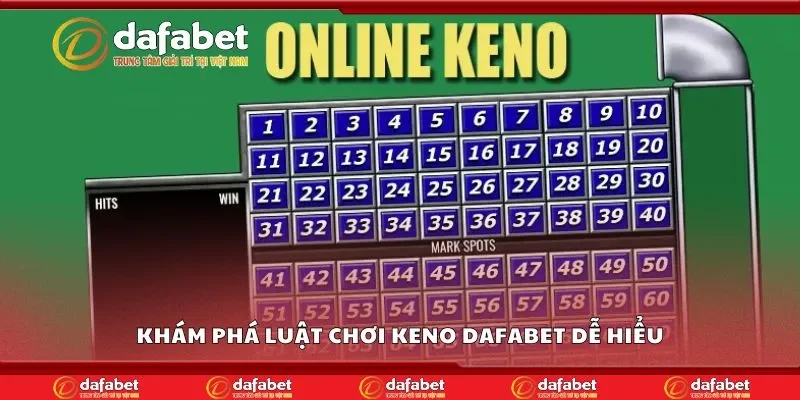 Khám phá luật chơi keno Dafabet dễ hiểu