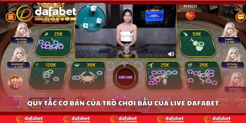 Quy tắc cơ bản của trò chơi bầu cua live Dafabet